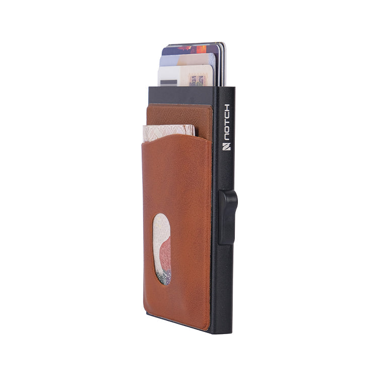 GoWallet Aluminium RFID Block (Leather)