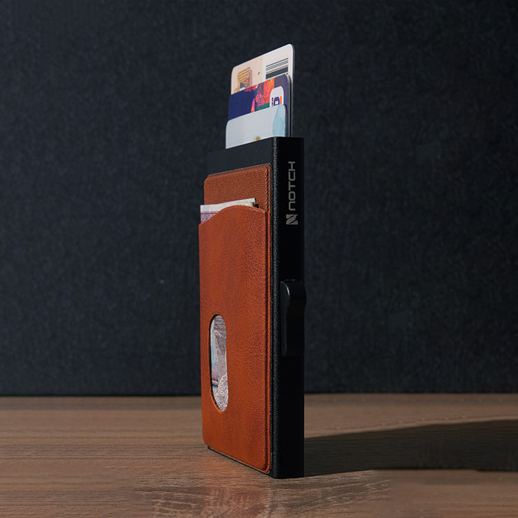 GoWallet Aluminium RFID Block (Leather)
